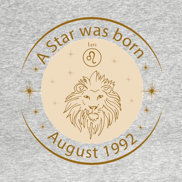 Birthday T-Shirt - Zodiac Leo by Lemonflowerlove